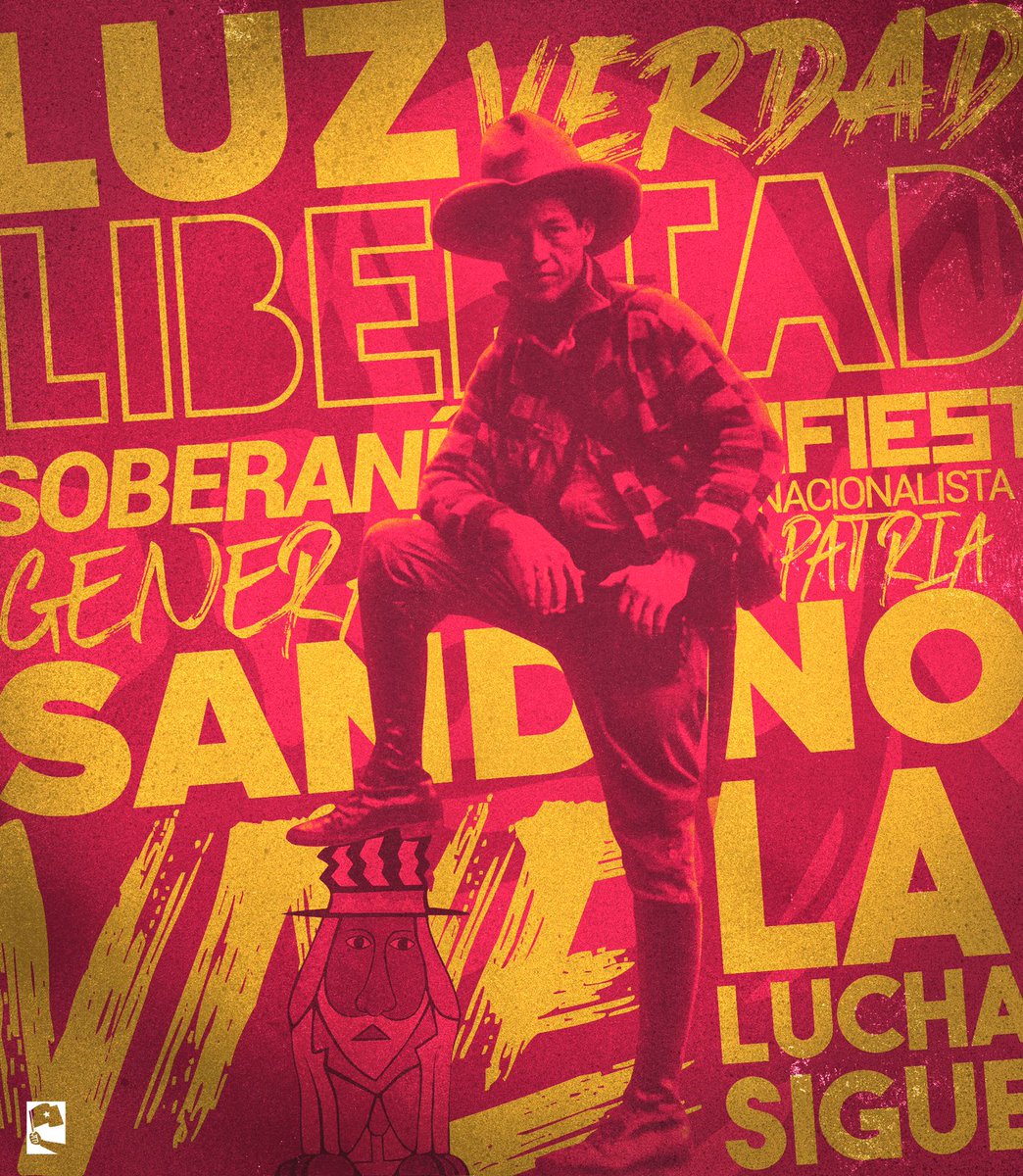 #SandinoPatriayLibertad | ¡Aquí nos ilumina, un sol que no declina!

Conmemoramos el 89 aniversario al Tránsito de la Inmortalidad del líder de la Resistencia Nicaragüense, nuestro máximo referente histórico, el General Augusto C. Sandino. 

¡Viva nuestro General Sandino! ✊🏻❤️🖤