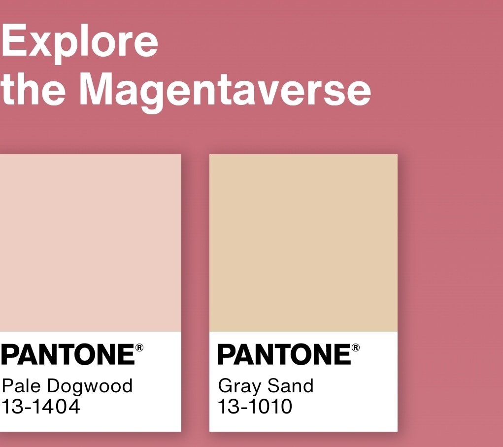The colors kind of remind me of this year's pantone color. Pretty close to one of magentaverse family