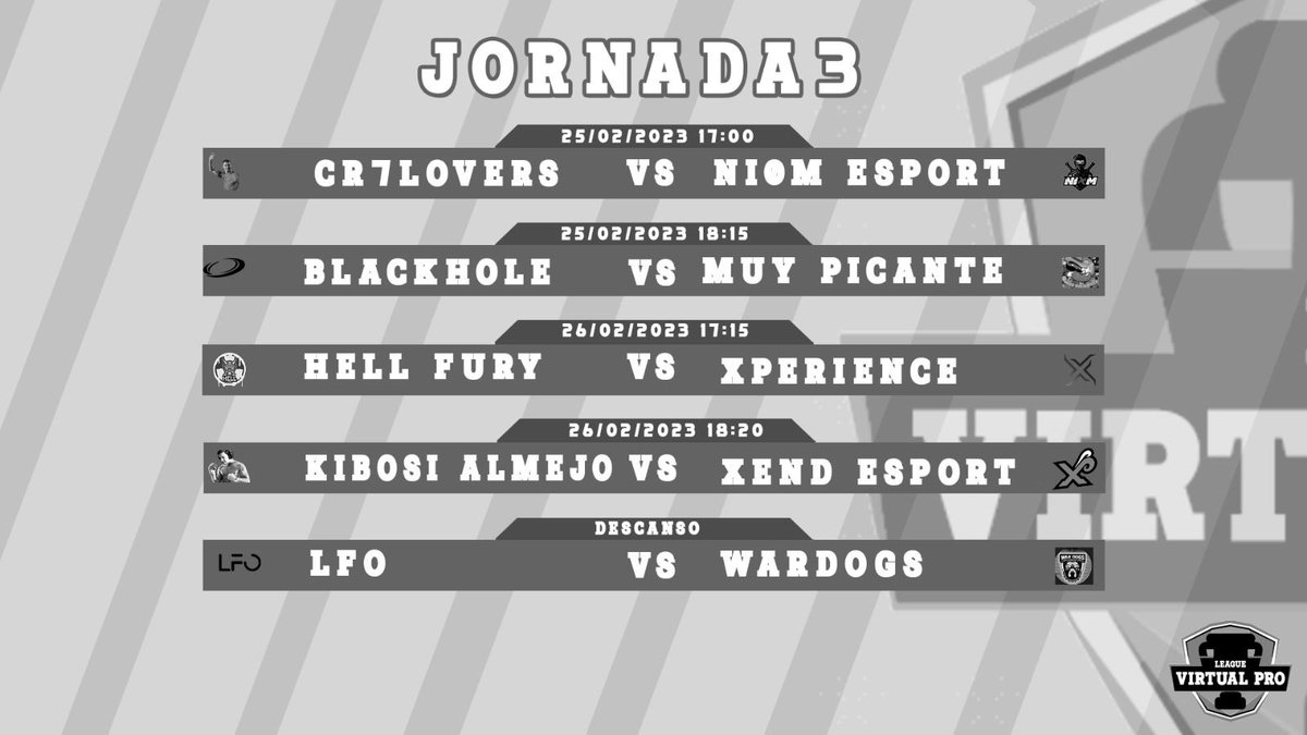 Horarios de la Jornada número 3 🙈

Se viene una jornada intensa 🔥