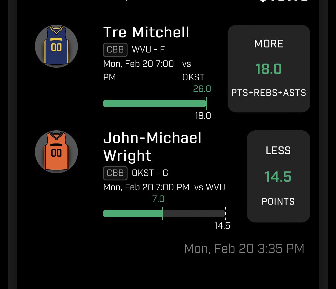 Str8UpGangDFS's tweet photo. We made something out of no value yesterday/last night. .@DGFantasy x .@plusev x .@TJ_DGF 
#PrizePicks #CBB #DFS #NHL #GamblingTwitter #Str8UpGang340 #EverythingInMotion #LetsMakeSomethingOutOfNoValue #PrizePicksNHL #PrizePicksCBB #prop #Twitter #tuesdayvibe https://t.co/sIEelcFi79