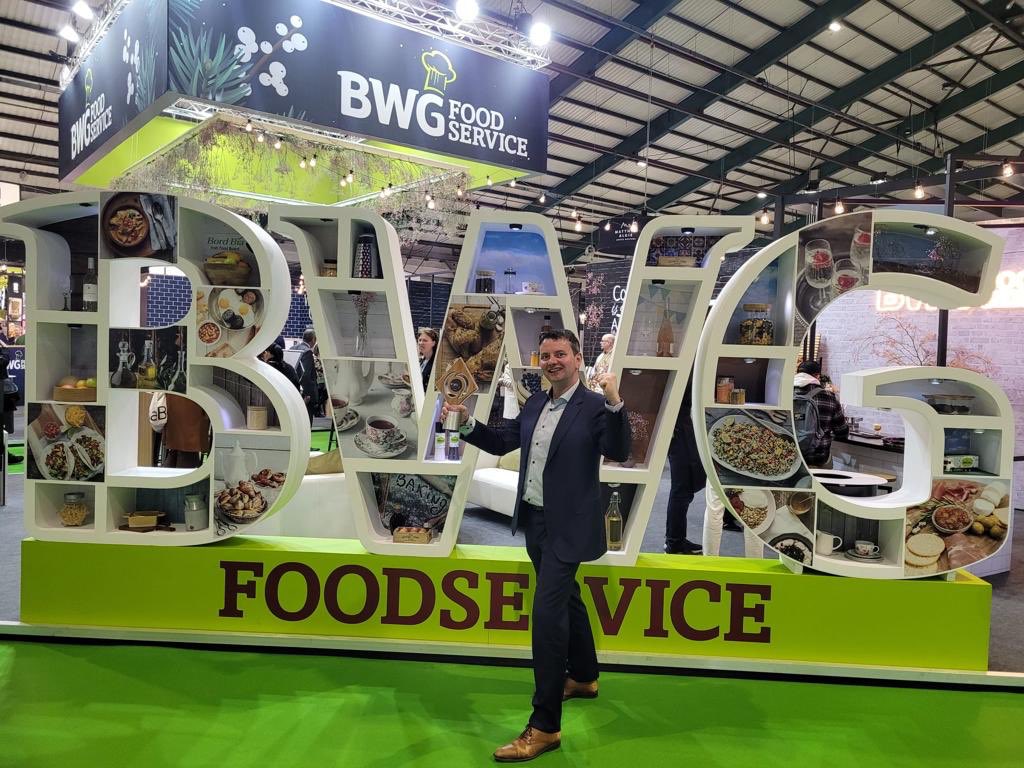BWGFoodservice's tweet photo. We’re delighted to kick off day 1 of #CATEX2023 @catexexhibition with some exciting news! Guess who won National Foodservice Supplier Of The Year 2023?? 🤩🏆 #BWGFoodies #WINNER https://t.co/fkIk8QGlmE