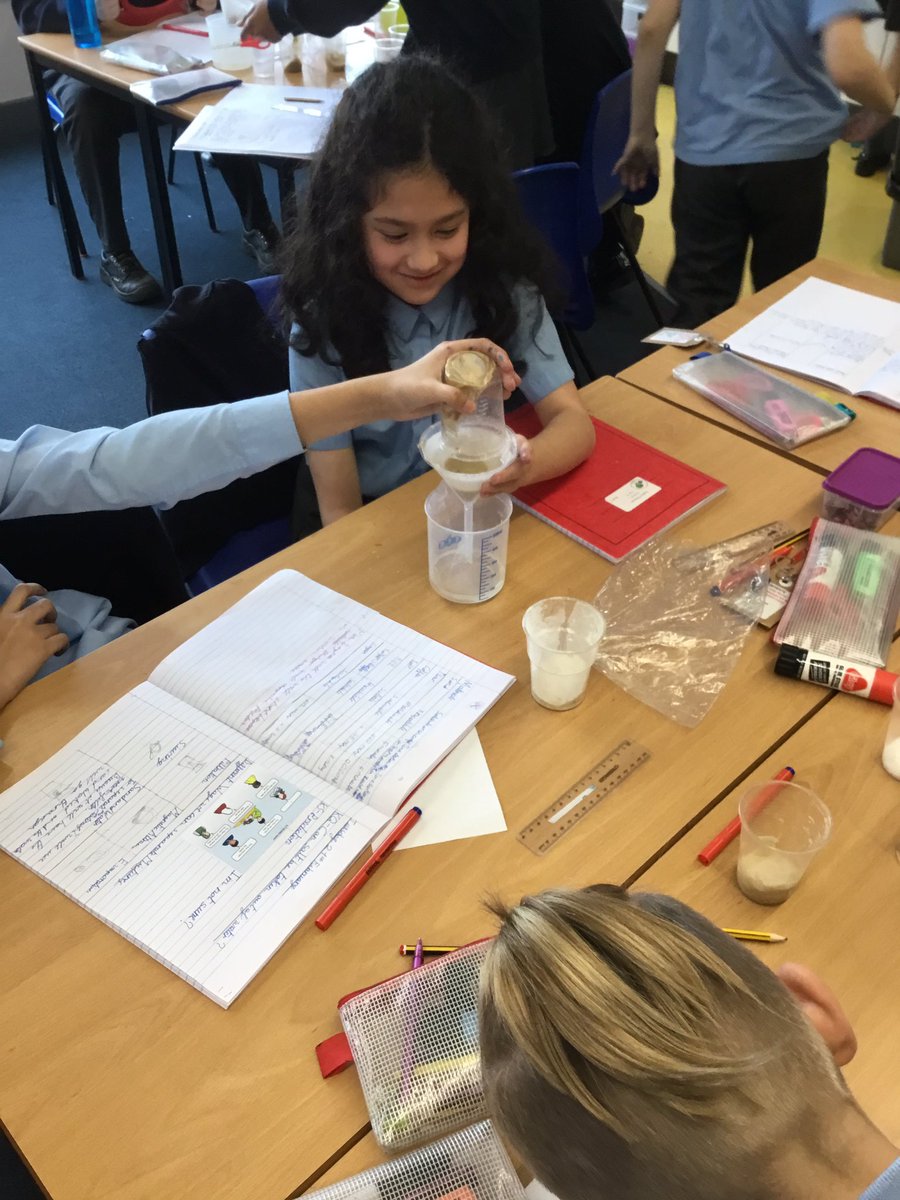 This afternoon, Y5 are using our science skill of predicting when investigating which method would be best to separate different mixtures. <a href="/AcreHall/">Acre Hall Primary School</a>