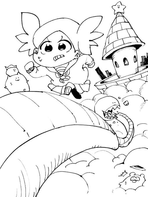 きょうの線画です🍣
気に入っています。 