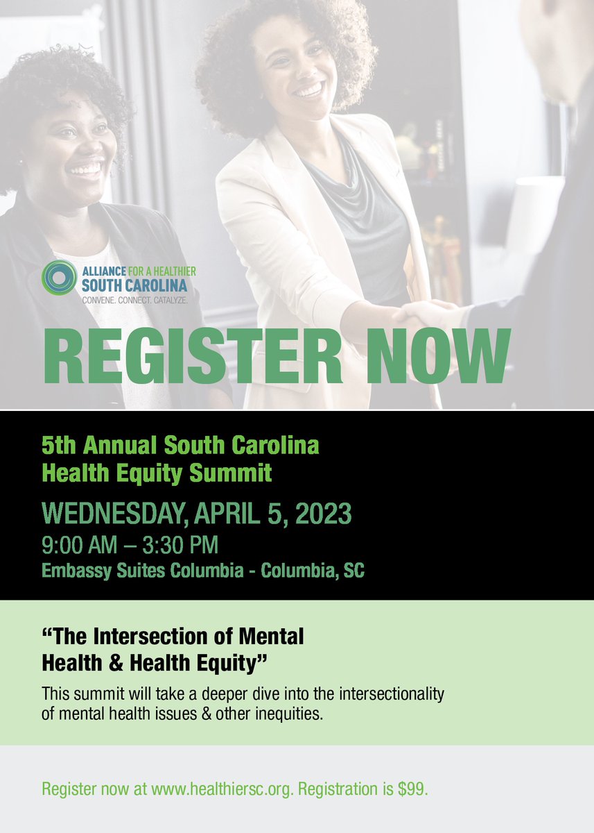 Register Now! 5th Annual South Carolina Health Equity Summit - mailchi.mp/scha.org/save-…