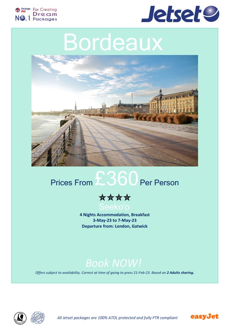 Jetsetflights's tweet photo. Package Pal - Sweet deals to the home of the Crepe! 😋🇫🇷 https://t.co/rFzxCFmn8f