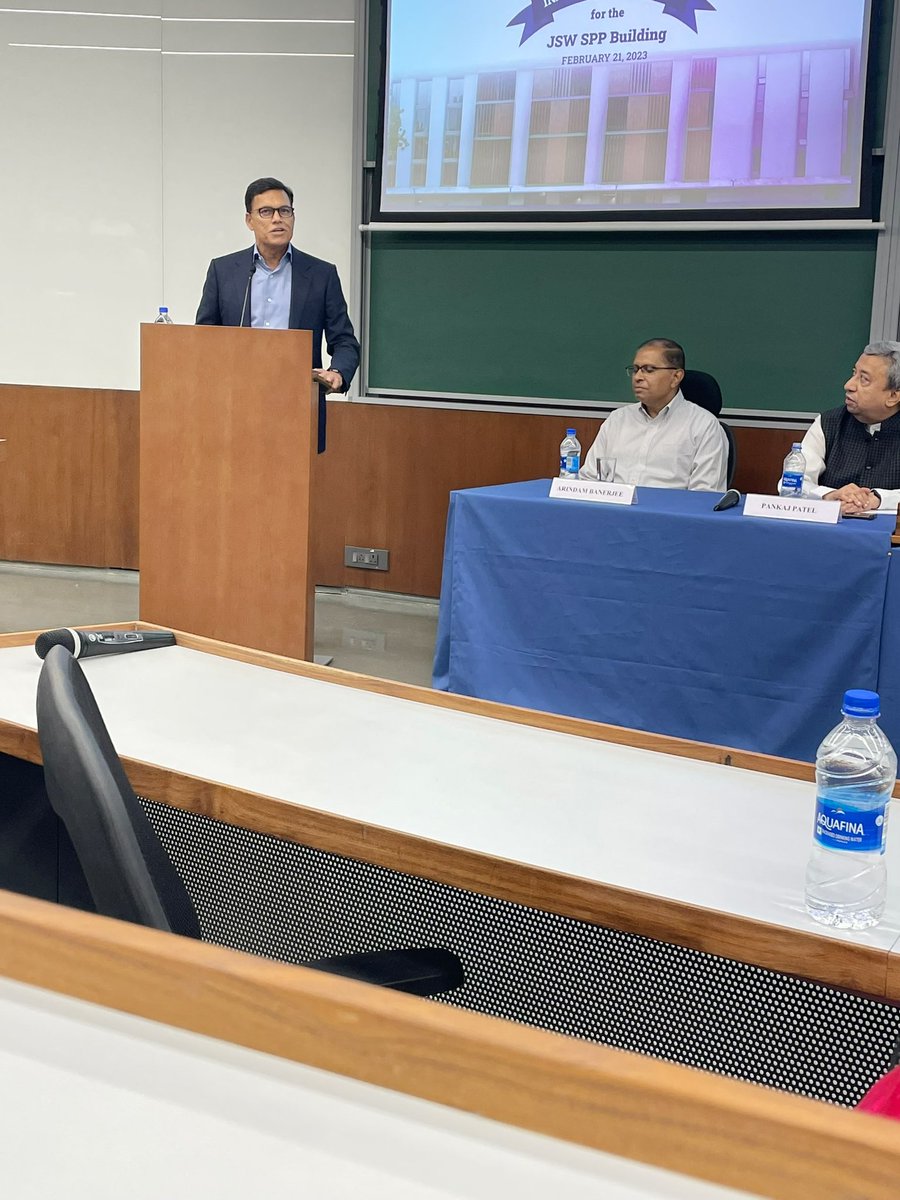 promila_agarwal's tweet photo. Leaders from IIMA and the JSW Group inaugurated the JSW School of Public Policy's state-of-the-art building at the IIMA campus today @IIMAhmedabad @ParthJindal11 @sajjanjindal @SangitaSJindal @namratarc Prof Arindam Banerjee, Chairperson-IIMA Pankaj Patel https://t.co/GWXWBj1z1G