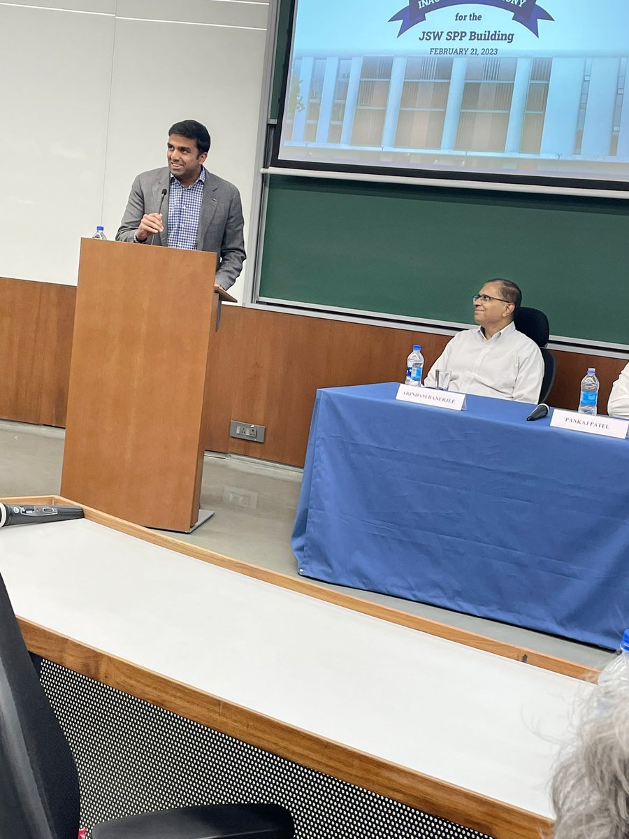promila_agarwal's tweet photo. Leaders from IIMA and the JSW Group inaugurated the JSW School of Public Policy's state-of-the-art building at the IIMA campus today @IIMAhmedabad @ParthJindal11 @sajjanjindal @SangitaSJindal @namratarc Prof Arindam Banerjee, Chairperson-IIMA Pankaj Patel https://t.co/GWXWBj1z1G