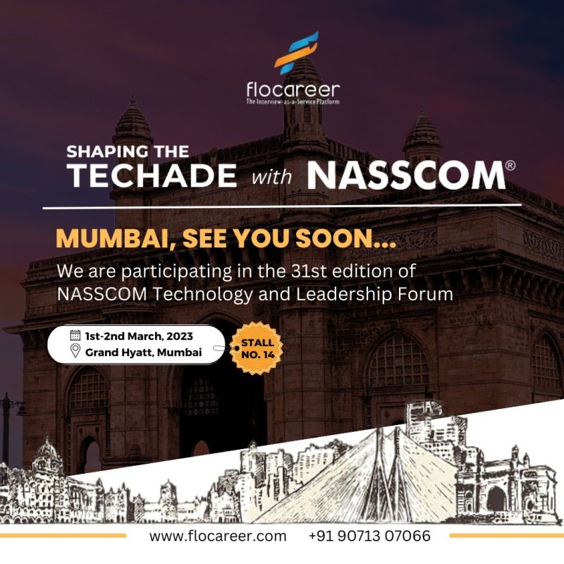 FloCareer's tweet photo. FloCareer is all set for next week's @nasscom #NTLF2023.
Our energy is off the roof as we look forward to this prestigious event. Please visit us at Stall No.14.
#IAAS #InterviewasaService #NTLF2023 #recruiting #recruitment #talentacquisition #InterviewOutsourcing #techade https://t.co/aSXA9raVs1