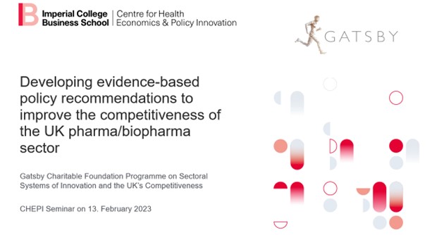 imperialchepi's tweet photo. Our Research Associate in BioPharma Innovation, Dr Matthias Hofer, presented his ongoing work that aims to improve the competitiveness of the 🇬🇧#UKpharma 💊and #biopharma 💉sectors at our internal @imperialchepi seminar series! https://t.co/5f3OCZRgav