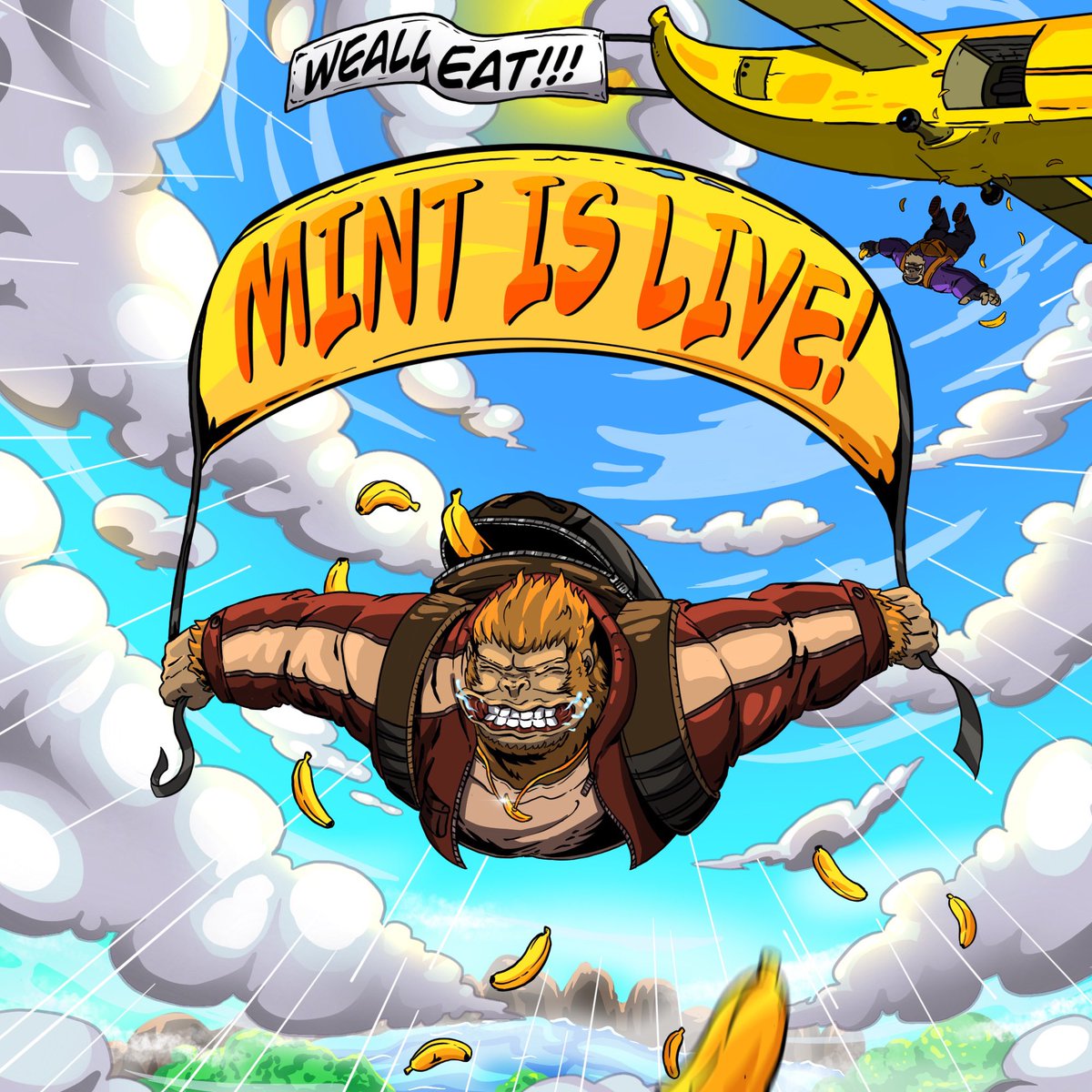 Kongu Mint is LIVE 🏡
The Treehouse doors are officially open! 🍌

A reminder that all whitelist members have 24 hours mint 🍌

Reveal will happen 24 hours after sellout.

Mint Link: kongu.io/mint
OpenSea: opensea.io/collection/kon…