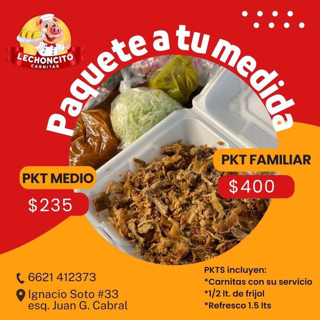 CarnitasLechon1's tweet photo. Disfruta en familia 😜
El lechoncito te acompaña 😃😃 https://t.co/cLBeWs8Glb