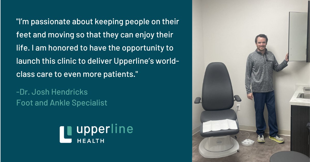UpperlineCA's tweet photo. We are excited to announce the launch of our new clinic in Corona, California! Led by Dr. Joshua Hendricks, it is located at 308 W. 6th St., Suite 205, Corona, CA 92882 and has begun treating patients.

#podiatry https://t.co/xG2jTPIzzc