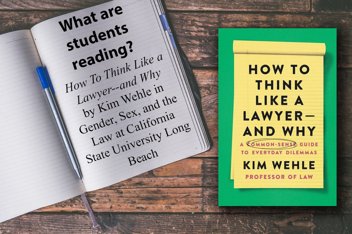 HarperAcademic's tweet image. Recently adopted into course, Kim Wehle&apos;s HOW TO THINK LIKE A LAWYER is available in paperback for your students today! Learn more, and read an excerpt, at our book page: fal.cn/3w1KR #courseadoption