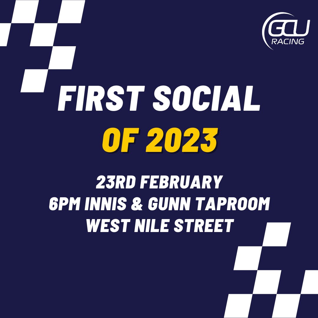 GcuRacing's tweet image. 🏁FIRST SOCIAL OF THE YEAR!🏁

Join us on the 23rd from 6pm at Innis &amp;amp; Gunn Taproom for a night full of laughs🍻

Grab your free ticket!👇
gcustudents.co.uk/groups/gcu-rac…

#gcuracing #gcu #fsuk #formulastudent #formulastudentuk #motosport #motorsport #glasgow #racing #F1 #imeche