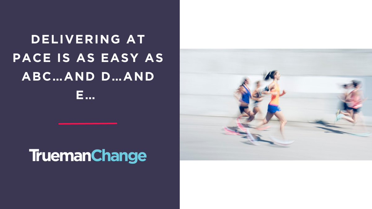 TruemanChange's tweet photo. How do we adapt to delivering at pace?  

- Project management infrastructure
- Working out what skills we need for crucial roles
- Clear communication.
- Decision Making &amp; delegation 
- External Support

Book a call with us today: https://t.co/KOsJ1Mho10 https://t.co/QSTfJFX93J