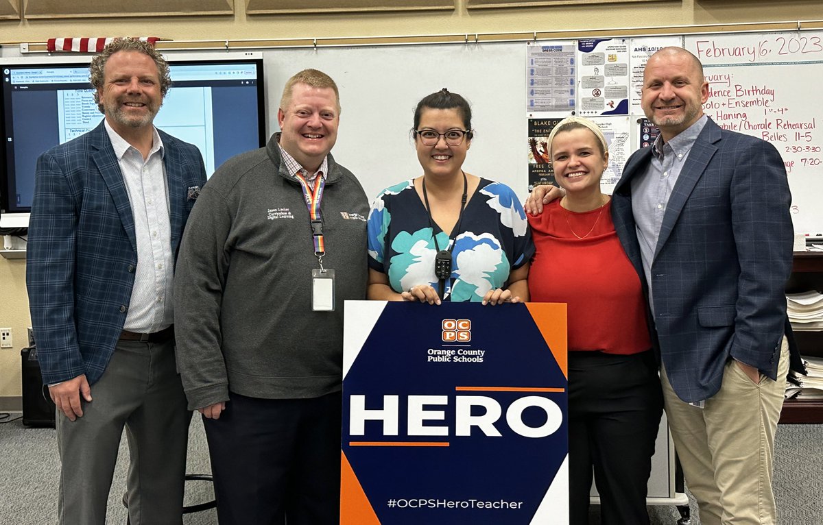 Scott Evans (@scottevans_ocps) on Twitter photo Congratulations to Mrs. Shafer for being recognized as the <a href="/ApopkaHS/">Apopka High School</a> #OCPSHeroTeacher. Sandra was recognized for the incredibly welcoming learning environment she creates everyday for all students. Thanks for all you do! <a href="/OCPSnews/">ocpsnews</a> <a href="/RobBixler_OCPS/">Rob Bixler</a> <a href="/ApopkaChorus/">Apopka Chorus</a> Congratulations to Mrs. Shafer for being recognized as the <a href="/ApopkaHS/">Apopka High School</a> #OCPSHeroTeacher. Sandra was recognized for the incredibly welcoming learning environment she creates everyday for all students. Thanks for all you do! <a href="/OCPSnews/">ocpsnews</a> <a href="/RobBixler_OCPS/">Rob Bixler</a> <a href="/ApopkaChorus/">Apopka Chorus</a>