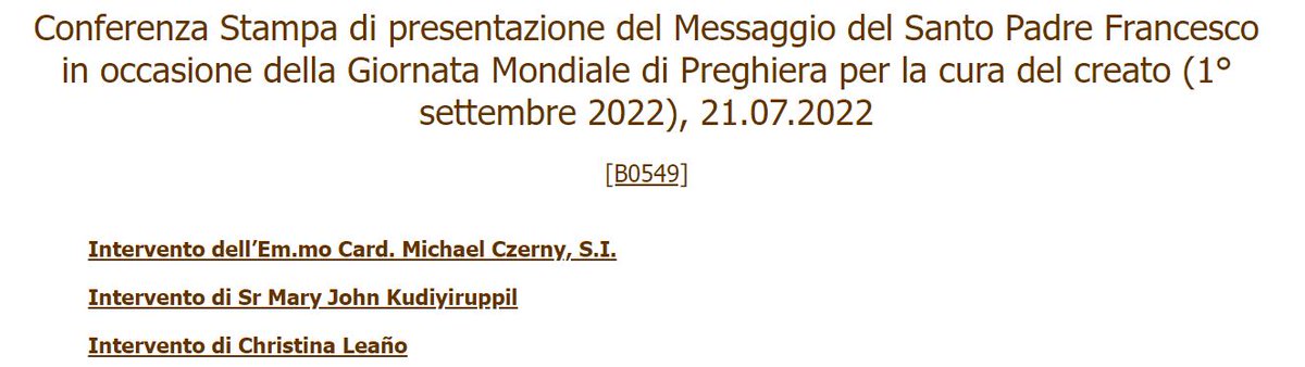 <a href="/EticaSgr/">Etica Sgr</a> <a href="/FFinanzaEtica/">Fond. Finanza Etica</a> @bancaetica @meggio_m <a href="/GeilanMB/">Geilan Malet-Bates</a> <a href="/donabianchi1/">donatella bianchi 🌈🐬</a> <a href="/MgMidu/">Mariagrazia Midulla </a> <a href="/DanielaCarosio/">Daniela Carosio</a> <a href="/mgsammatrice/">M. Giovanna Sammatrice</a> <a href="/abaranes/">Andrea Baranes</a> <a href="/ItaSIF/">Forum per la Finanza Sostenibile</a> <a href="/FeBAF/">FeBAF - Federazione Banche Assicurazioni e Finanza</a> @SustMakers <a href="/PietroNegri6/">Pietro Negri</a> @gfrizzuti <a href="/gieffegigi/">GFGiannini Guazzugli</a> <a href="/fbicciato1/">Francesco Bicciato</a> «Tutte le nuove esplorazioni e produzioni di carbone, petrolio e gas devono cessare immediatamente» - <a href="/jesuitczerny/">Cardinal M. Czerny SJ</a> Prefetto del Dicastero #Vaticano per il Servizio dello Sviluppo Umano Integrale 
press.vatican.va/content/salast… 
<a href="/VaticanIHD/">Integral Human Development</a> <a href="/CasinaPioIV/">Casina Pio IV</a> <a href="/TerzaLoggia/">Segreteria di Stato della Santa Sede</a> <a href="/LaudatoSiMvmt/">Laudato Si' Movement</a>