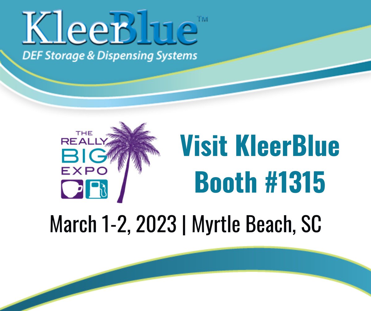 KleerBlue DEF Storage &amp; Dispensing Systems is exhibiting at the Southeast Petro-Food Marketing Expo (SEPS)! Be sure to stop by our booth  #1315, or contact (800) 320-2122, x3. Visit kleerbluesolutions.com 
#kleerbluesolutions #sepetro #reallybigexpo #DEF #defequipment #diesel