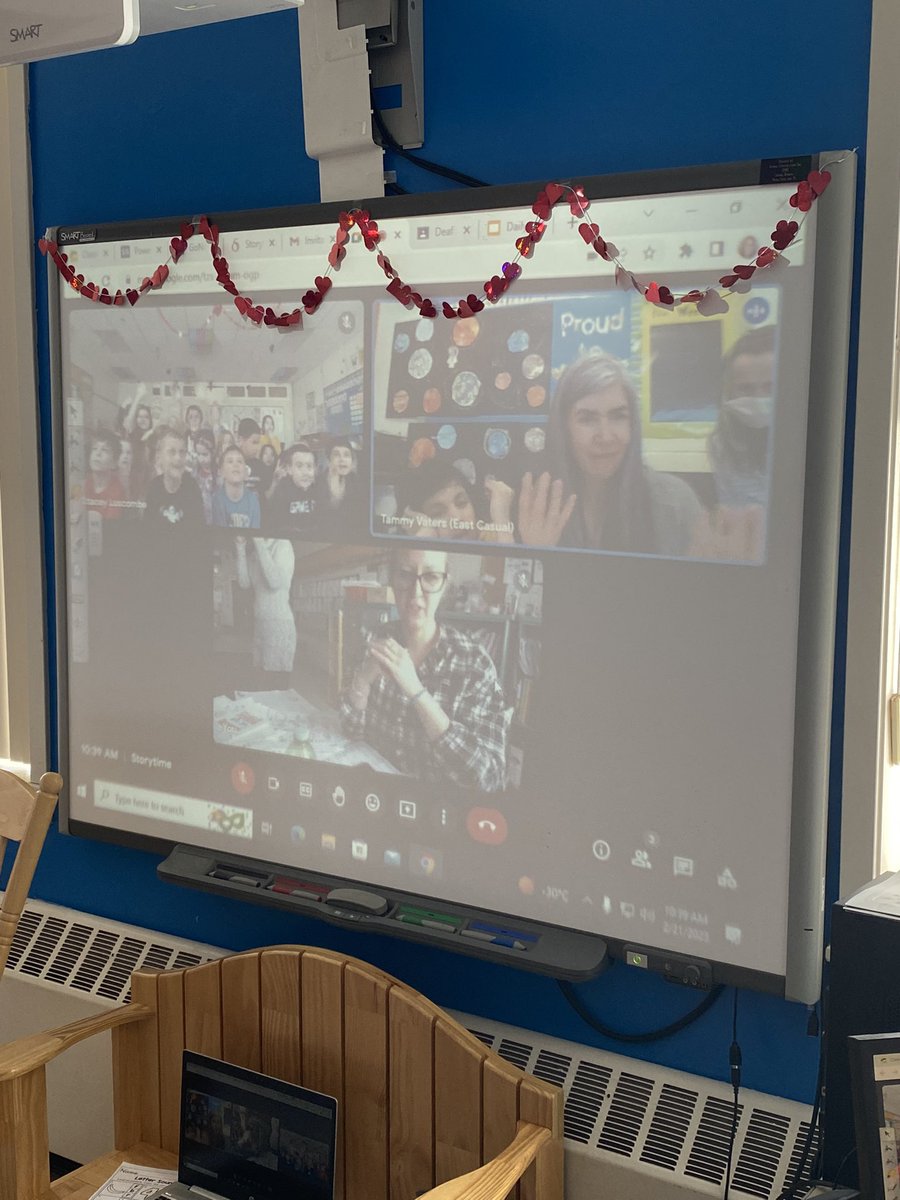 APLowPrimary's tweet image. Ms. Luscombe’s class are meeting new friends and learning ASL stories with other classes &amp;amp; students online! This is a beaufitul example of collaboration as we learn to work together, to communicate and to understand each other. ❤️@NLESDCA