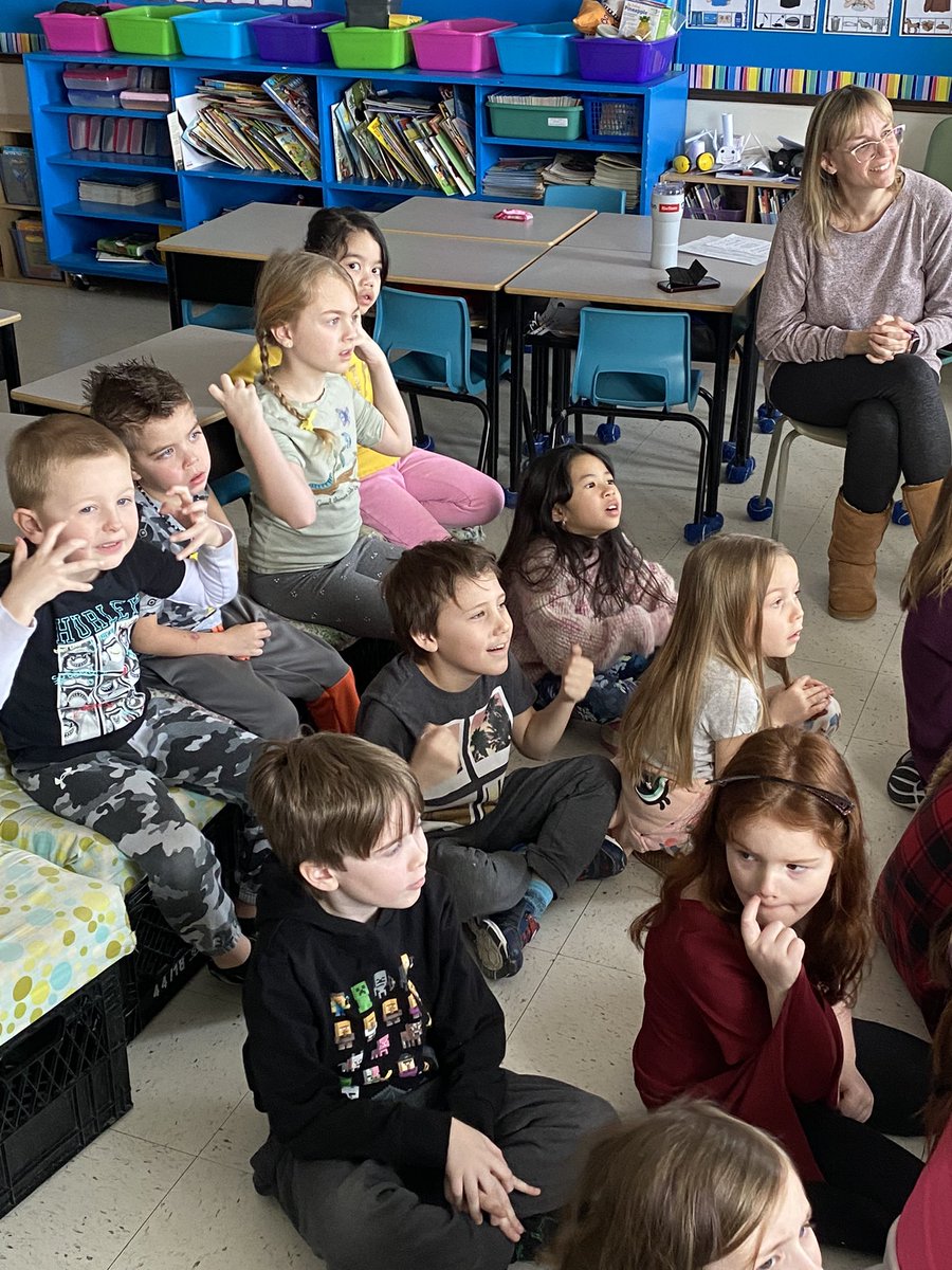 APLowPrimary's tweet image. Ms. Luscombe’s class are meeting new friends and learning ASL stories with other classes &amp;amp; students online! This is a beaufitul example of collaboration as we learn to work together, to communicate and to understand each other. ❤️@NLESDCA