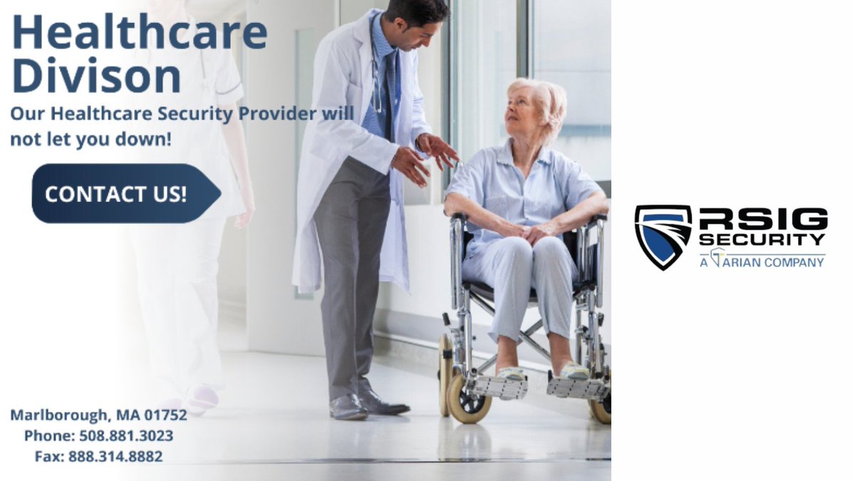 RSIG Security provides the healthcare field with quality and added value while bringing you unsurpassed safety and security solutions to help manage risks and reduce your costs.

Schedule your FREE consultation today at: rsiginc.com/healthcare-div…