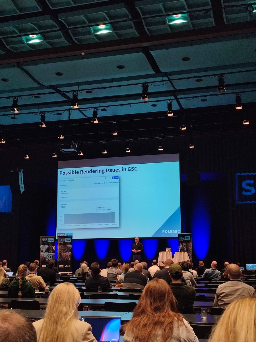 natkunz's tweet photo. It's always a pleasure to listen to @badams give an SEO. Today it was about tech SEO in 2023 and beyond 🚀 Never a dull moment #seodaydk https://t.co/2Ka9wzvnJ4