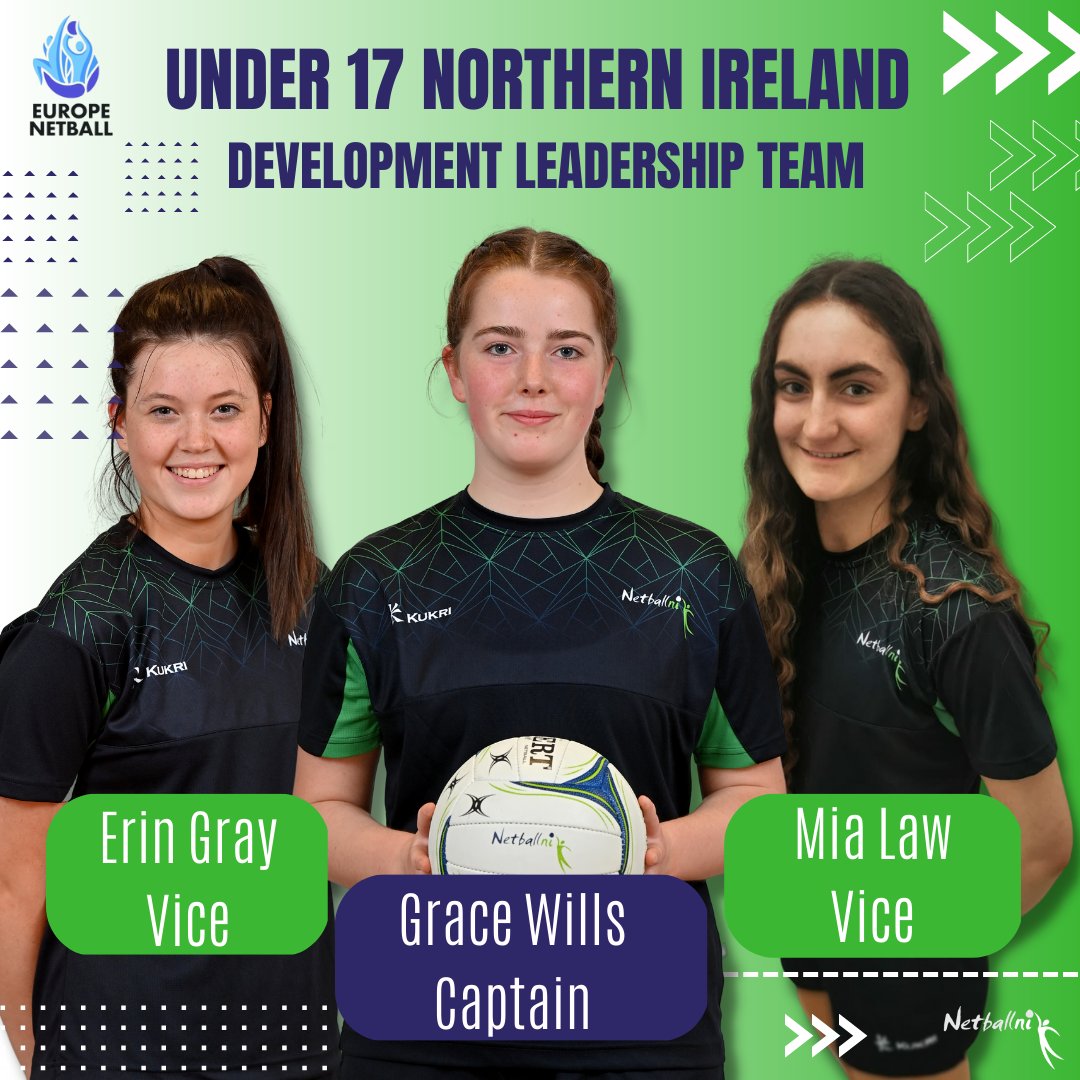 netballni's tweet photo. 💚U17 SQUAD UPDATE💚

Ladies &amp; gentlemen, we are proud to give you a final update on our NI U17 squads &amp; announce our leadership teams. 

There's still some tickets left for this weekend's U17 Euro Championship &amp; Challenge👉https://t.co/lOaJeZXnpF https://t.co/epI2eFKLMp