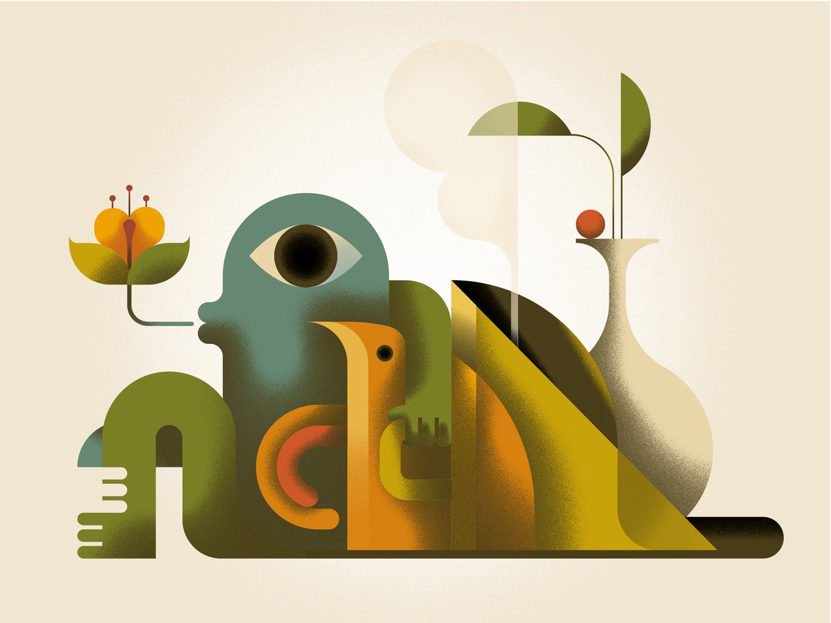 (there's) Still life.

Apart from being a compulsive painter, I have a second life as a digital designer/art director. And this is my current mood :). #squizzato #art #illustration #stilllife #illo #bauhaus #graphicdesign