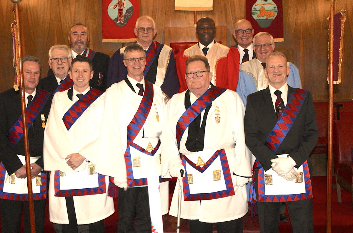 Fantastic evening on the 16th February where Bro Niven (now Companion Niven) was exalted into the Holy Royal Arch ... congratulations and great to have you with us ... what an outstanding ceremony it was ... well done to all concerned !!!!