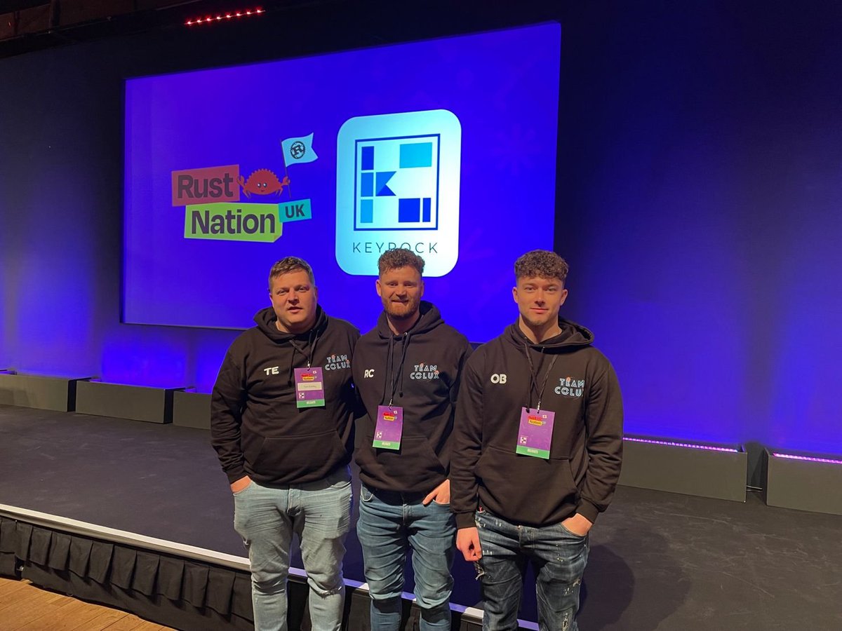 coluxrecruit's tweet image. We had an amazing time at @RustNationUK, it was great for connecting with some very talented #RustEngineers 🦀 and shows the strength of the community!