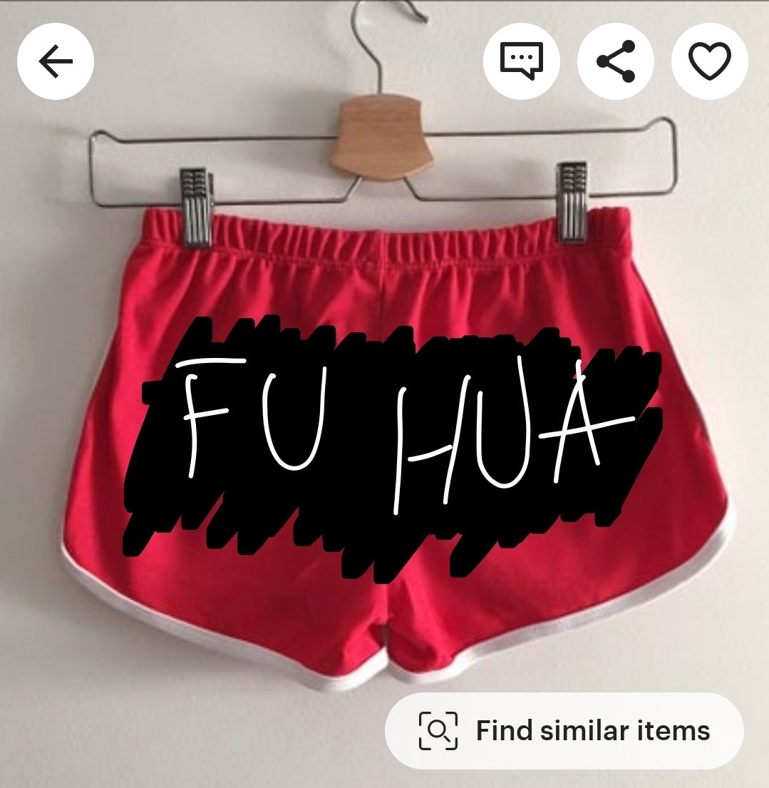jamie 🔥 on X: 50 likes and I'll buy custom booty shorts with fu hua's  name on it  / X