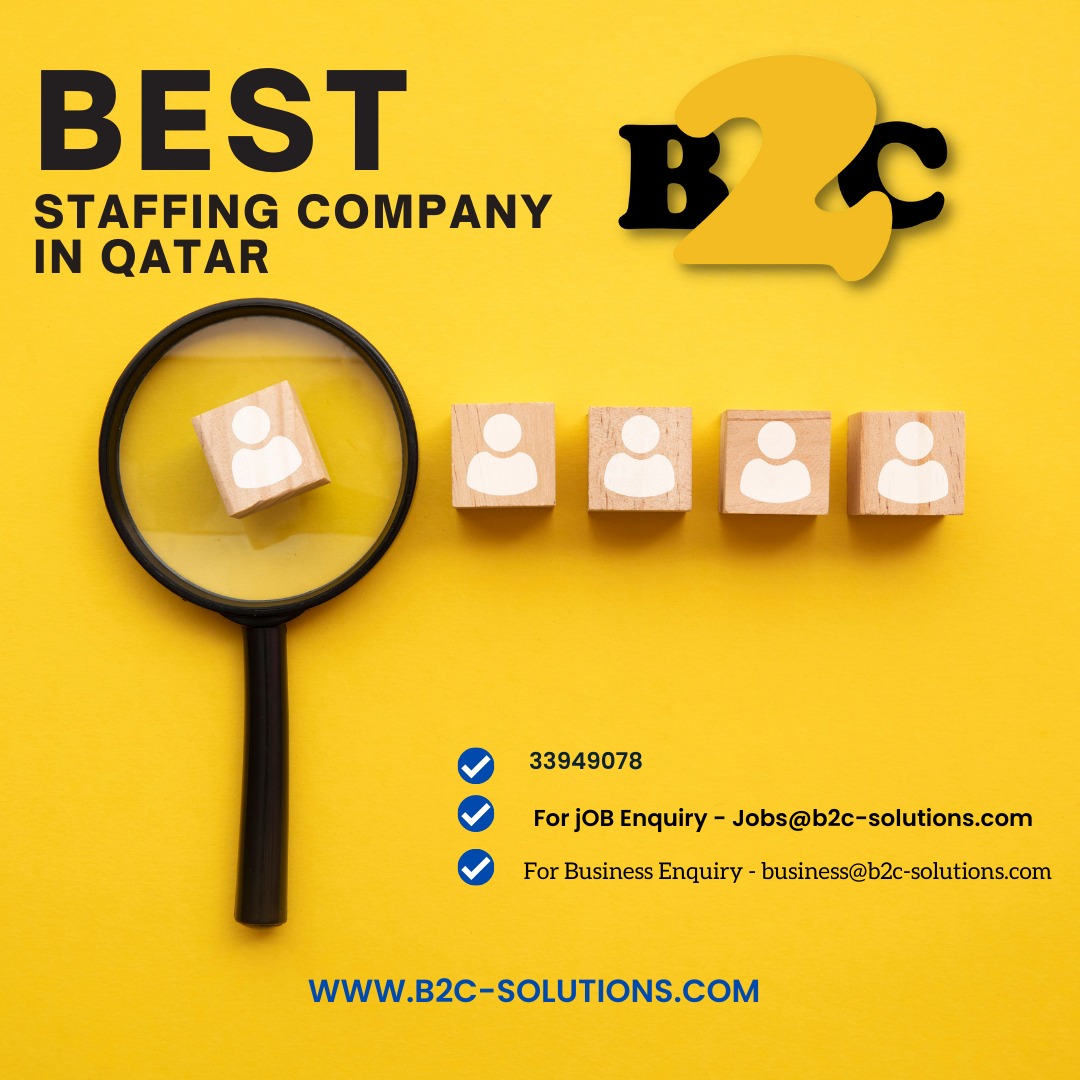 B2c_Solutions's tweet photo. B𝟮C is a Best Staffing Company in Qatar that helps businesses find Recruitment solutions. Let us help you find the right Solutions to succeed!

Contact us on - 33949078
For Business Enquiry - business@b2c-solutions.com

#outsourcing #hiring #recruiting #staffing #construction https://t.co/nRCieZpUvv