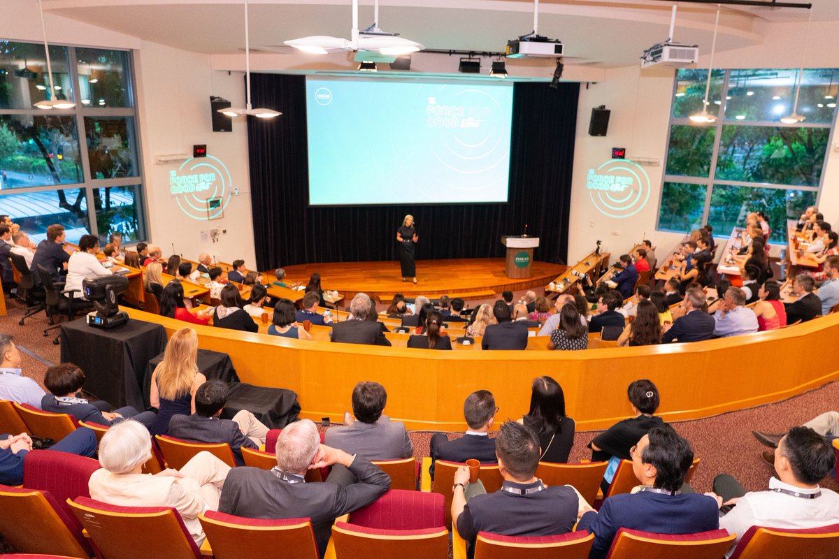 INSEAD's tweet photo. Last Friday on our Asia campus, we kicked off the Force for Good campaign celebrations! We thank everyone for their support as we continue to build on our mission of nurturing responsible leaders who transform business and society.   

#businessasaforceforgood #community #impact https://t.co/fZ605uSO3e