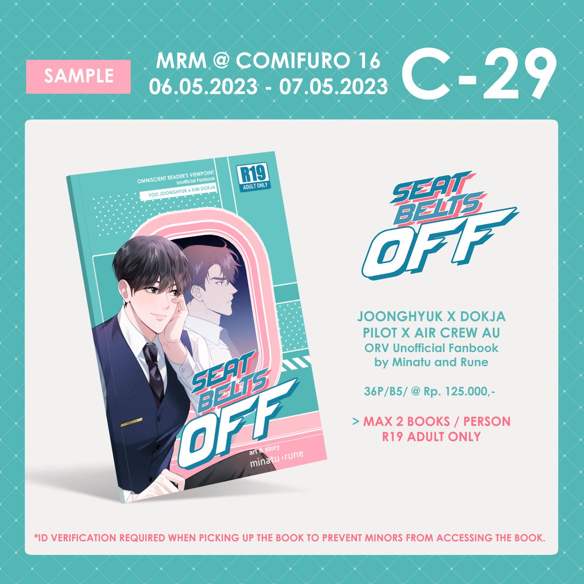 Making my and @minahomine's pilot/flight attendant JoongDok fantasy come true with this doujin collab 🖤🤍✈️ Only for Comifuro16!