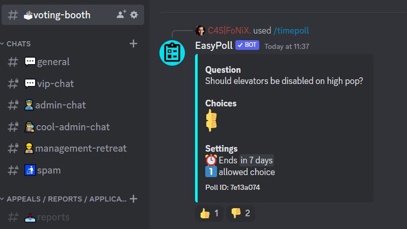 C4S_SERVERS's tweet image. #CoD4x #CoD4 #C4S
We have added polls in our discord for upcoming ideas/changes etc. Feel free to participate!

#C4S4EVER