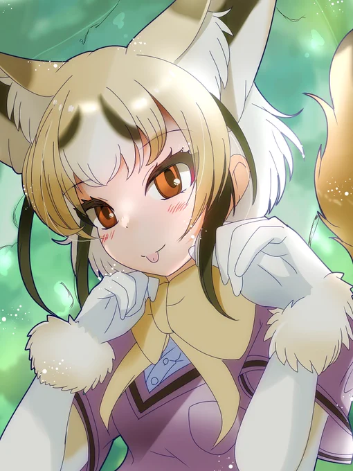 オジロスナギツネちゃん私の探検隊にも来てくれー#けものフレンズ 