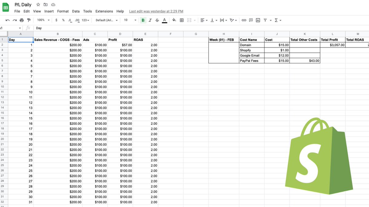 Are you profitable? Stop guessing or using an app. I’m giving you a free P/L ROAS Google Sheet. bit.ly/3YKfTwd #dropshipping #winningproducts #shopifytips