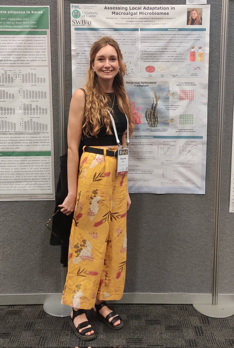 Having a great time at the International Seaweed Symposium in Tasmania, presenting my research on seaweed microbiomes 🦠🌿 Can't wait to see what the rest of the week has in store! #ISS2023

@sahamahasweta with thanks to @bps_algae @BritishEcolSoc @FEMSmicro