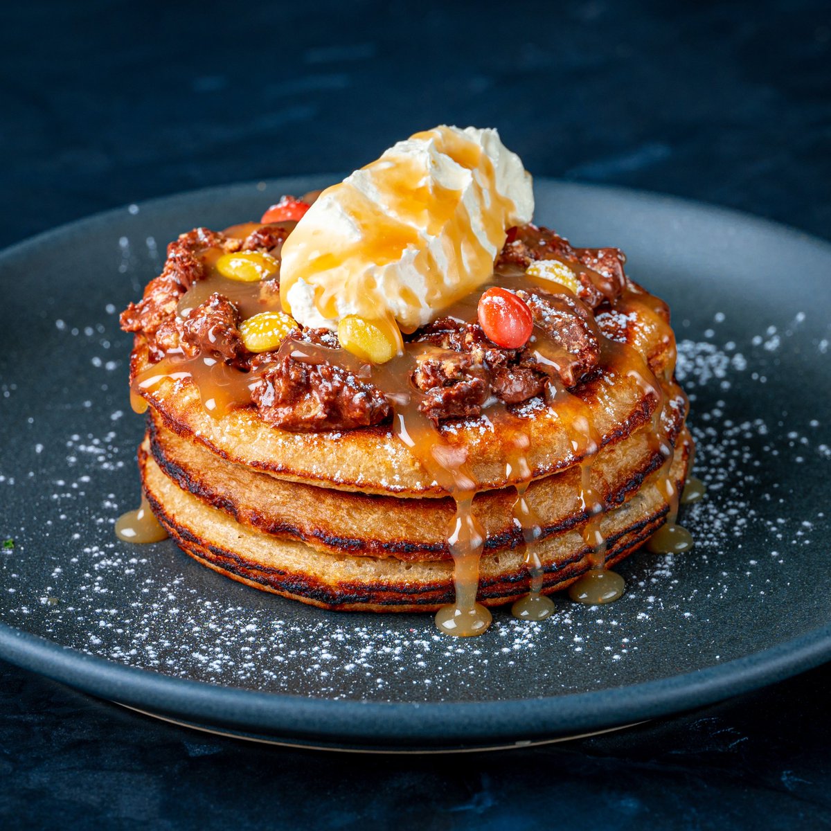 a’ight, pancake day 🥞 we got REESE’S PANCAKES servin’ 21st feb thru 5th march. reese’s in the batter. reese’s stacked on top. reese’s drizzled all over. one for the peanut butter hypemen 💯