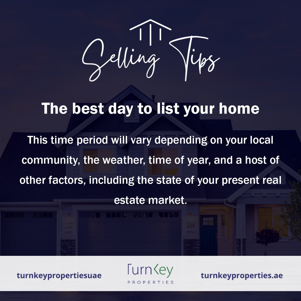 Turnkey Properties on Twitter "House Selling Tip The best day to