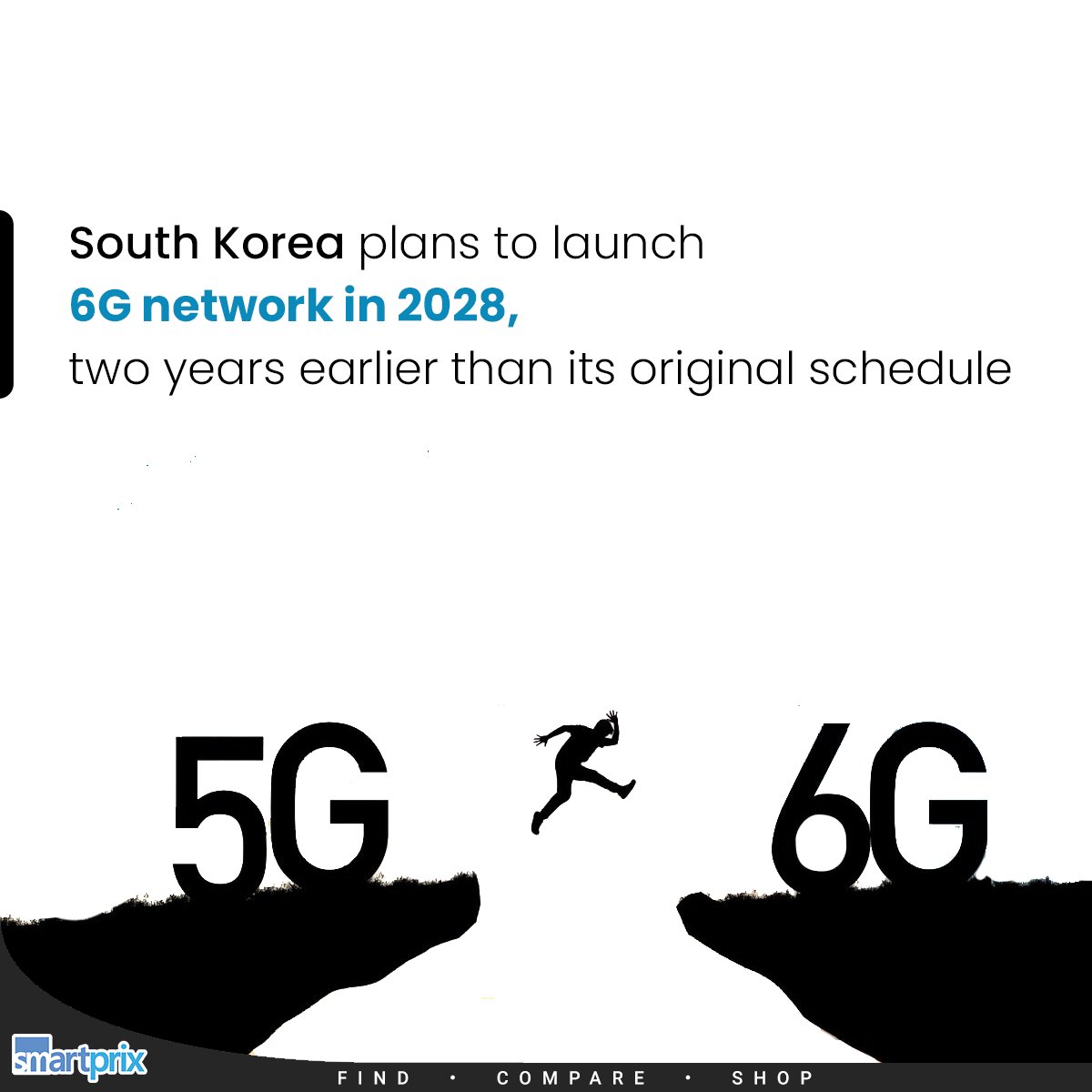 Smartprix's tweet photo. South Korea wants to become first country to offer 6G Network in 2028
#SouthKorea #6G #6GService https://t.co/hFgg0YxgIV