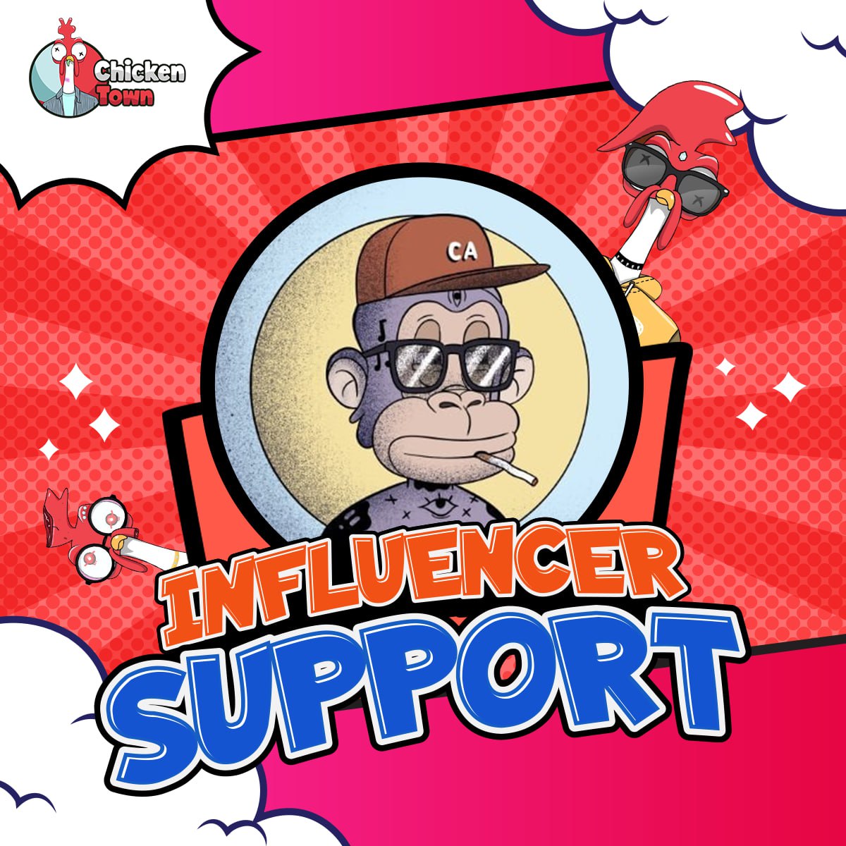 Presale for WL only and #Arbitrum is hot.

Here is how to win the whitelist spot:
✅Follow  <a href="/Henry_VuQuangDu/">HenryVu</a> and @ChickenTownTW
❤️Like &amp;🔁retweet this thread
🖐️Tag 3 of your friends!

End in 12Hours only❗️

Link for more information: linktr.ee/chickentownsoc…