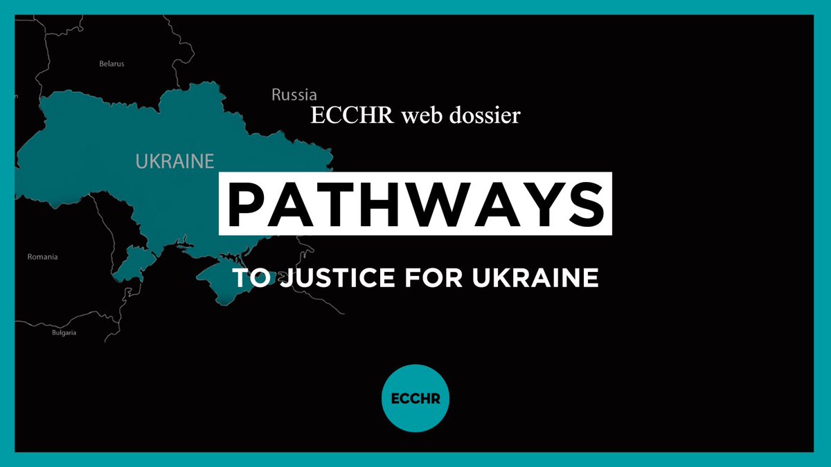 🆕 Out now: Our new web dossier “Pathways to justice for Ukraine”. It explores possibilities for how to address crimes in Russia’s war against #Ukraine and calls for strengthening international criminal law. Check it out ➡️
ecchr.eu/en/pathways-to… #RussiaUkraineWar #Russia