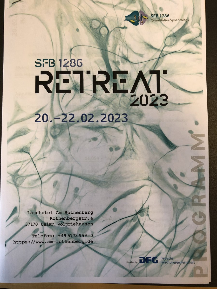 SFB_1286's tweet photo. Excellent science and discussion in our Retreat on Quantitative Synaptology consortium (#SFB1286). https://t.co/fvIOlaf3BL