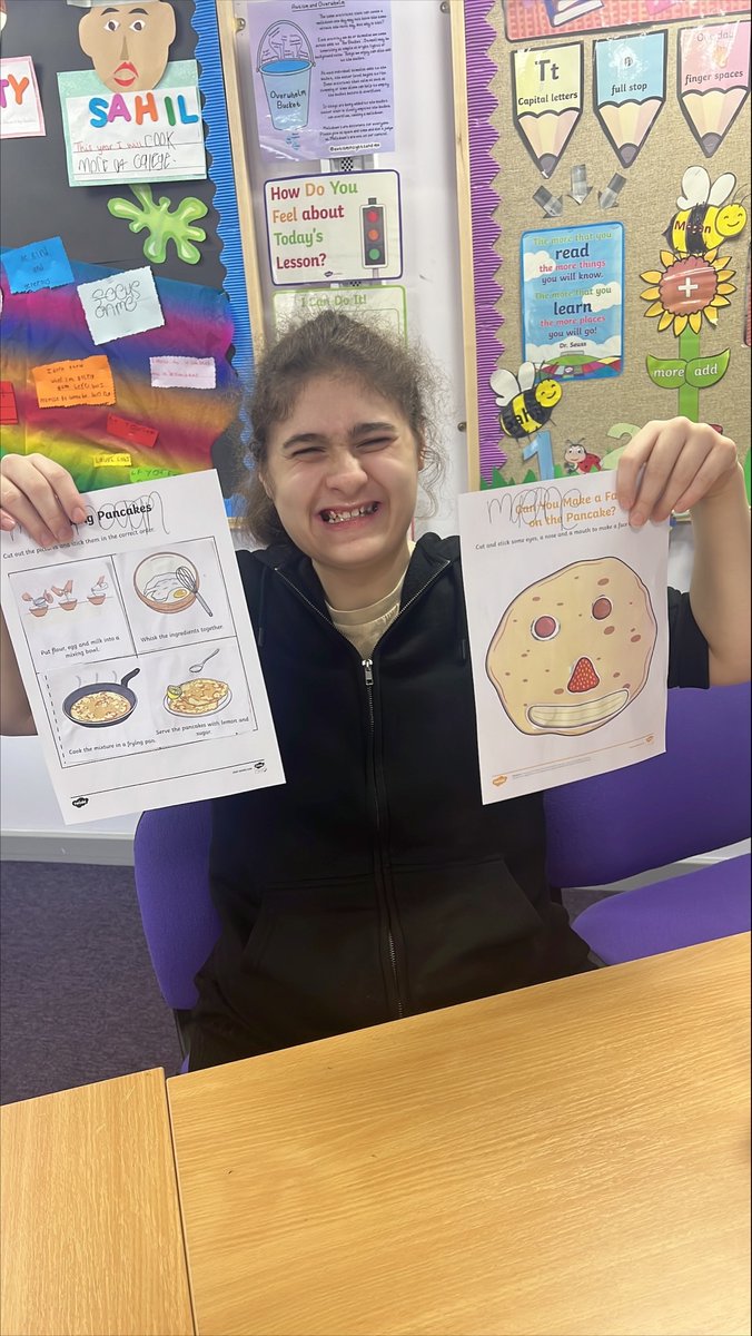 CCPboro's tweet photo. SFI are celebrating Pancake day 'Shrove Tuesday' by creating their own funny faces on their Pancake
#ShroveTuesday #Pancakes #FUNallaround https://t.co/qsdygQ3x8D