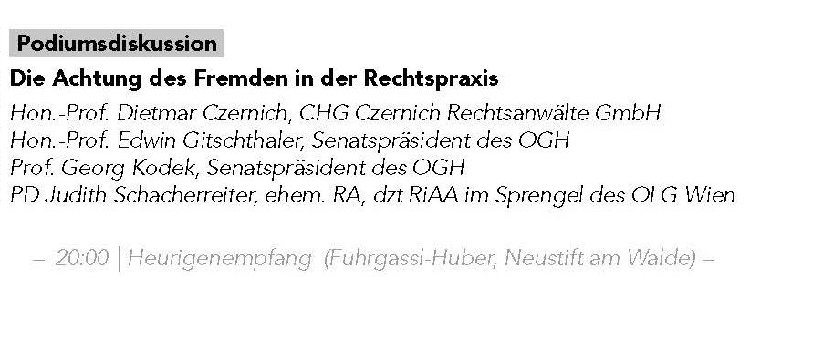 Auch die 👨‍⚖️🧑‍⚖️Rechtspraxis 👩‍⚖️👨‍⚖️  kommt zu Wort bei der 4. #IPR-Nachwuchtagung in Wien zur Achtung des Fremden im IPR - beim Heurigenempfang im Anschluss kann der Austausch dann noch fortgesetzt werden 🍇🍇 tinyurl.com/YoungPIL