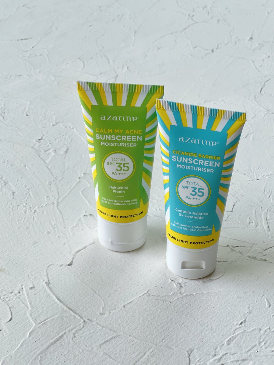 nna's tweet photo. si juara sunscreen punya 2 chemical sunscreen baru yg mnurut aku pas bgt buat rakyat skincare pagi sat set kyk aku

harganya affordable bgt 30ribuan aja! tekstur &amp; feelsnya jg nyaman di kulit + no white cast kyk sunscreen rasa moisturizer #racuninskincare https://t.co/WcapBMyxz5