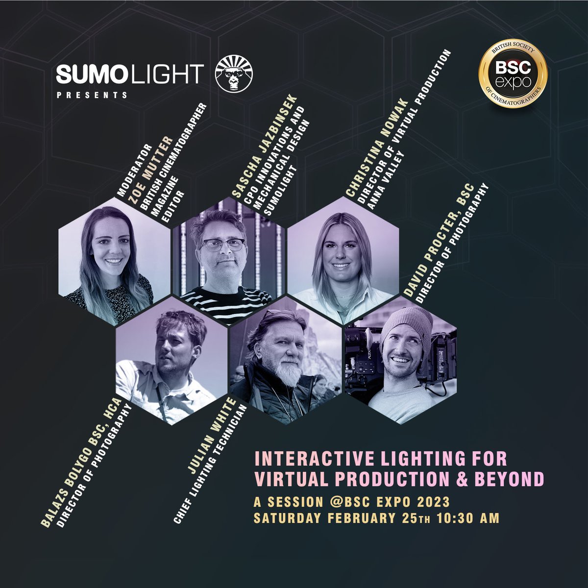 BCineMag's tweet photo. At BSC Expo we’ll be talking to industry experts about interactive lighting for virtual production. 

Join us for ‘Interactive lighting for virtual production’ in the Seminar Room at 10.30am Saturday 25th February. 

[@sumolights / @DavidProcterDOP] https://t.co/kInHGgJCqH