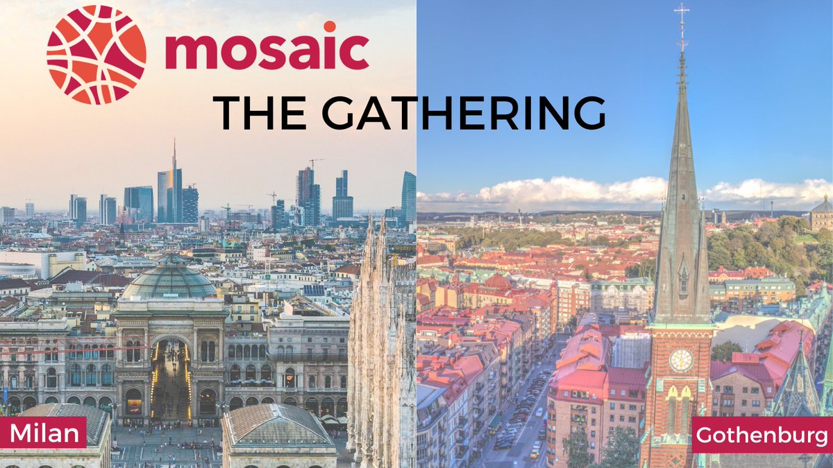 MOSAIC pilot cities #Gothenburg and #Milan are kicking off the MOSAIC Gathering. 
👉The Gathering is the first step of a #cocreation process involving diverse stakeholders to develop shared solutions relevant to the #MissionCities. 

Discover the identified challenge below 👇