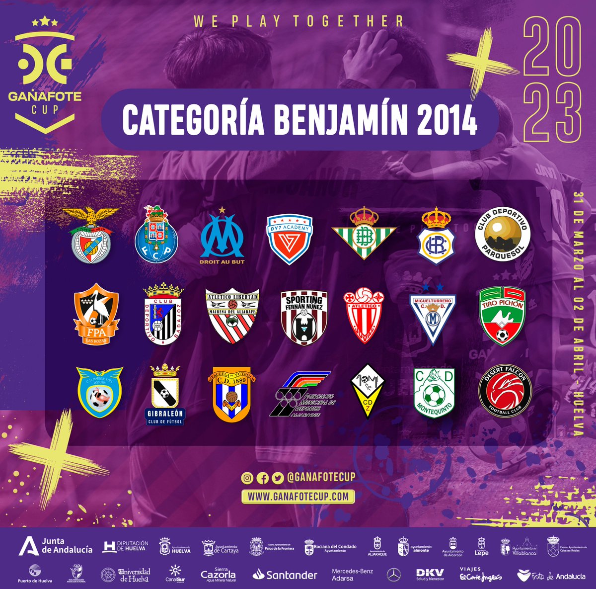 ganafotecup's tweet photo. 💥¡Hoy os presentamos los equipos que componen la categoría Benjamín 2014!💥 Falta muy poco para que comience lo bueno. ¡Os esperamos con mucha ilusión!

#Huelva #huelvagram #GañafoteCup #gañafotecup23 #WePlayTogether #categoriasgañafotecup https://t.co/HqCLg8MsVU